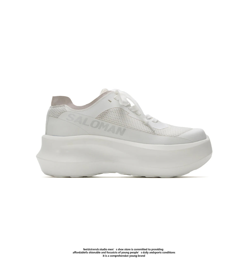 Summer New Mesh Shoes Men's Height 7CM Casual Breathable Dad Shoes Sponge Cake Shoes Thick Bottom Trendy Sports Shoes - Sun Studio
