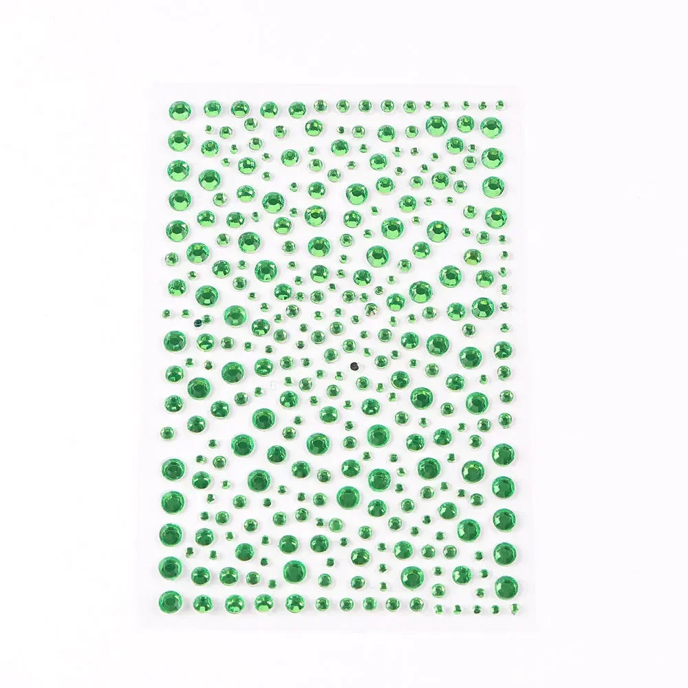 Face Decorations Rhinestone Stickers for Music Festival Halloween Party Mobile Crystal Sticker Women Girls DIY Diamond Stickers