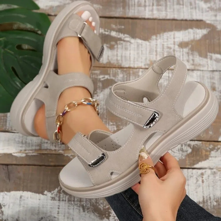 Summer Wedge Sandals for Women 2025 New Fashion Non Slip Beach Shoes Woman Lightweight Casual Platform Plus Size Sandals Women - Sun Studio
