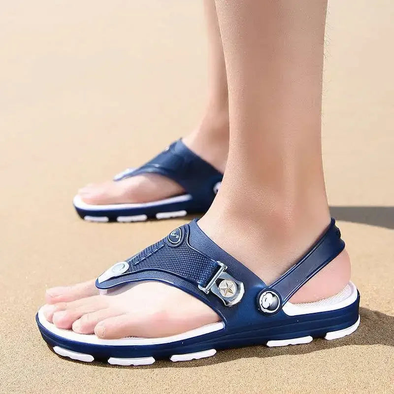 Summer Sandals Men Slippers Outdoor Beach Casual Shoes Zapatos De Hombre Indoor Durable Anti Slip Peep Toe New - Sun Studio