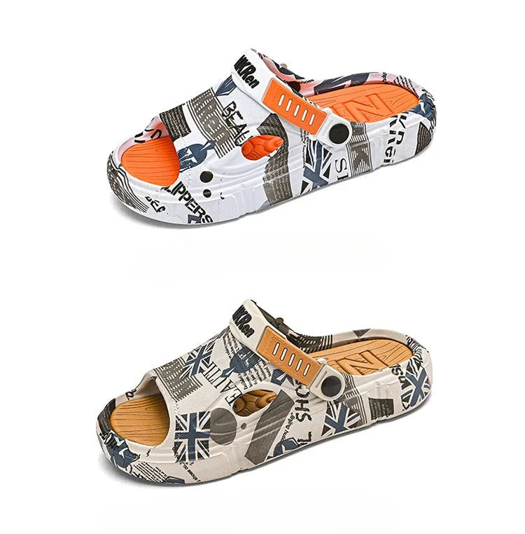 Soft Men's Shoe Eva Outdoor Sabot Male Slipper Fun Designer Luxury Low Price 2025 Fashion Comfortable High Quality Pvc Slides - Sun Studio