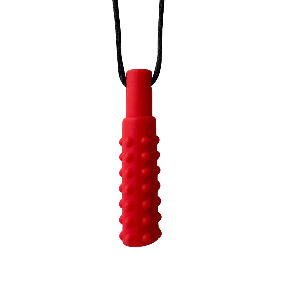 1pcs Silicone Teether Kids Chew Necklace Sensory Chewy Pendant Oral Motor Toys Therapy Tools for Autism ADHD chidren's goods - Sun Studio