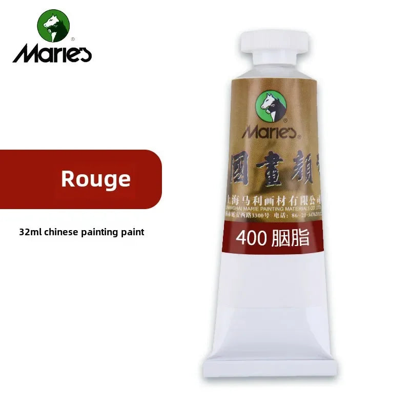 Maries Chinese Painting Single 32ml Large Meticulous Painting Large Capacity Ink Painting Garcinia Cambogia Golden Flower Green - Sun Studio