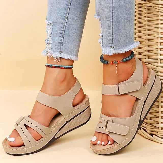 Summer Wedge Sandals for Women 2025 New Fashion Non Slip Beach Shoes Woman Lightweight Casual Platform Sandalias Mujer Plus Size - Sun Studio