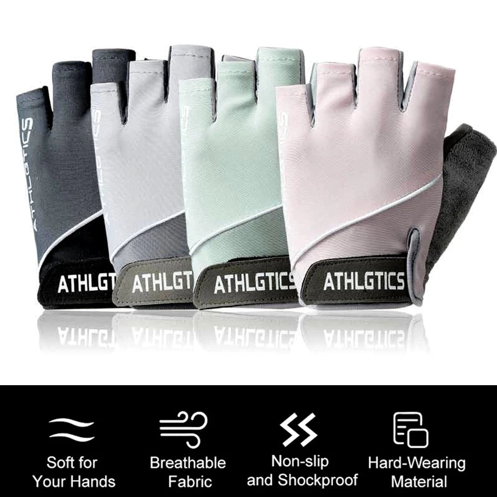 Gym Gloves for Men Women Fitness Weight Lifting Wristband Gloves Body Building Training Sports Exercise Cycling Glove Shockproof - Sun Studio