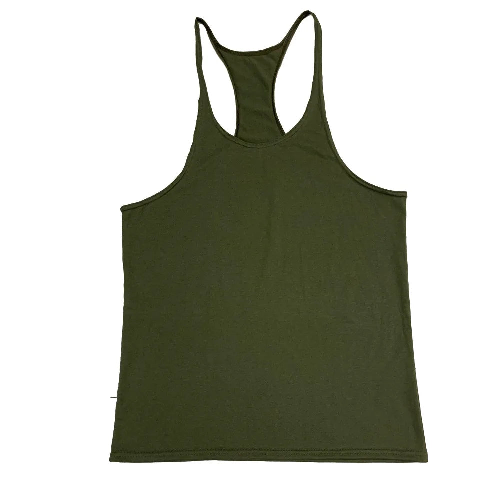 Men's Sports Gym Fitness Tank Top Y Back Fitness Lightweight Shoulder Strap Muscle Fit Tight Fitness Limit T-shirt - Sun Studio