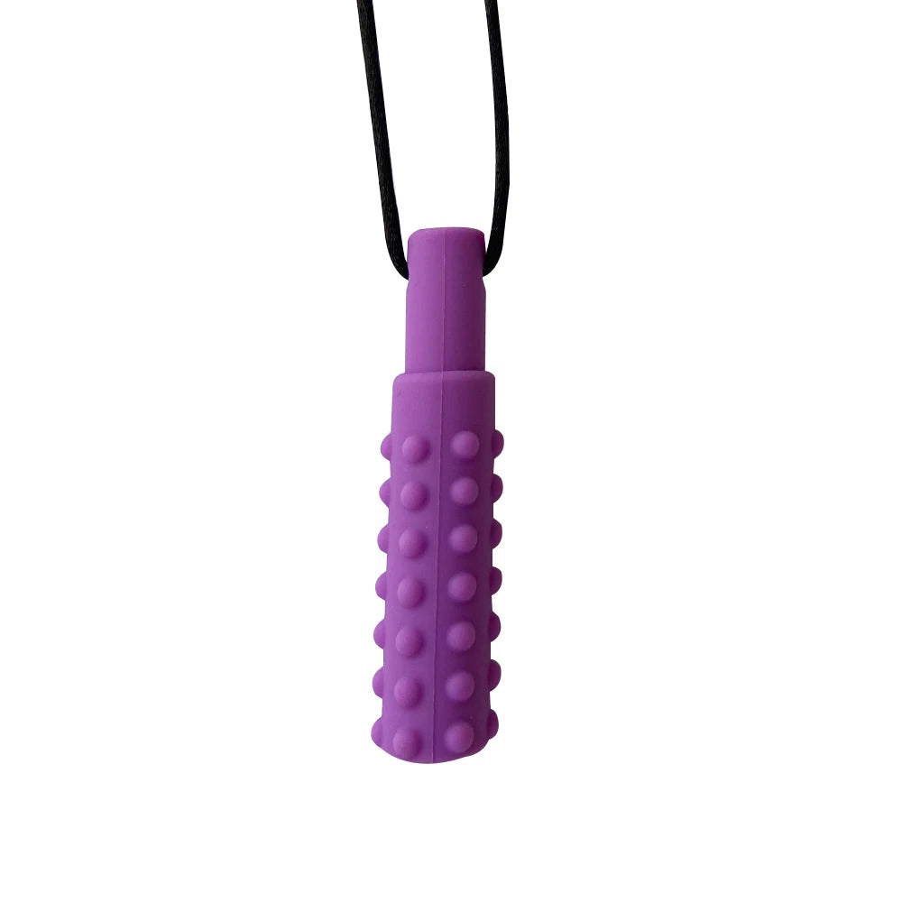 1pcs Silicone Teether Kids Chew Necklace Sensory Chewy Pendant Oral Motor Toys Therapy Tools for Autism ADHD chidren's goods - Sun Studio