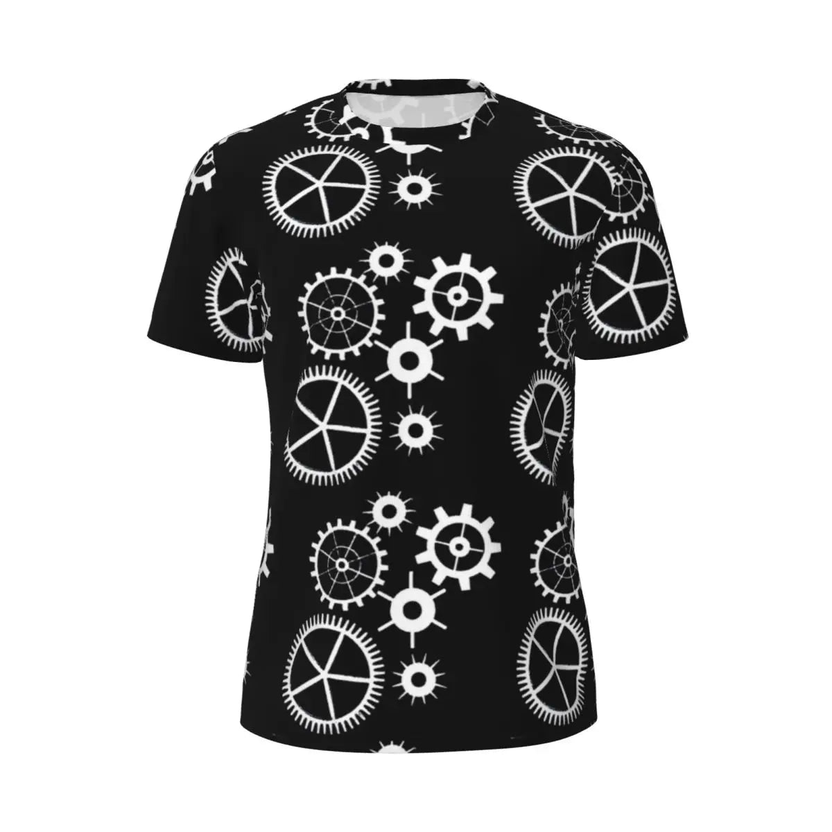 Gym T-Shirt für Männer Steampunk Design T-Shirts Mode wunderbare Uhrwerk Vintage Sommer Tees O-Ausschnitt Streetwear Design Tops