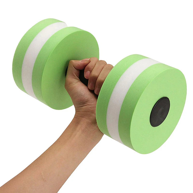 Floating Swim Gym Dumbbell Water Weight Aerobics Fitness Pool Water Swimming Aqua Exercise Barbell EVA Foam Aquatics Dumbbell - Sun Studio