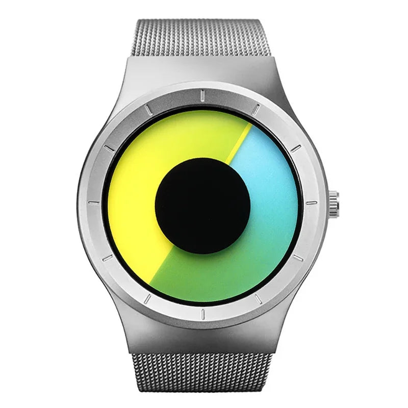 Relogios Masculino Creative Quartz Watches Men Fashion Brand Fashion Stainless steel Unisex Watch Clock Male female Designer - Sun Studio