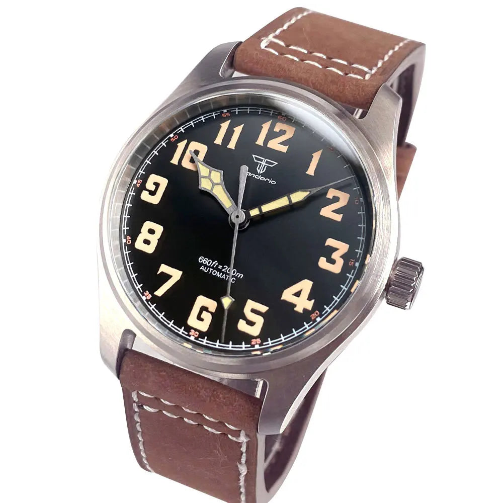 39mm Pilot Aviator Diving Watches Miyota8215 Automatic Mechanical Watch for Men 20BAR Waterproof Sapphire Crystal 316L Steel - Sun Studio