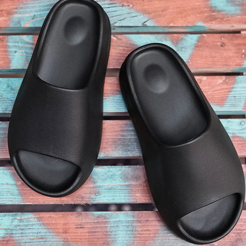 Goosecret Men EVA Platform Cloud Slippers Soft Sole Sandals Non-Slips Bedroom Slides Male Cozy Home Shoes Soft Sole Beach Slides - Sun Studio