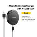 Essager Magnetic Wireless Charger With Holder 15W Fast Charging For iPhone17 16 15 14Pro Max Airpods Mini Wireless Phone Charger - Sun Studio