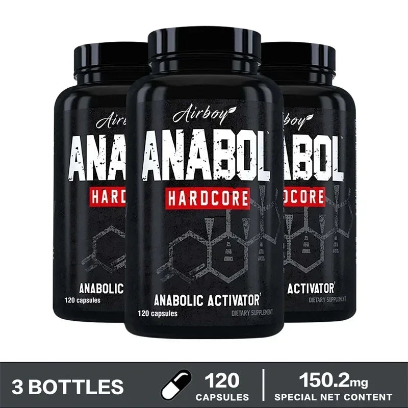 Anabol Hardcore Supplement - Anabolic Muscle Building Supplements That Promote Muscle Protein Synthesis and Increase Strength - Sun Studio