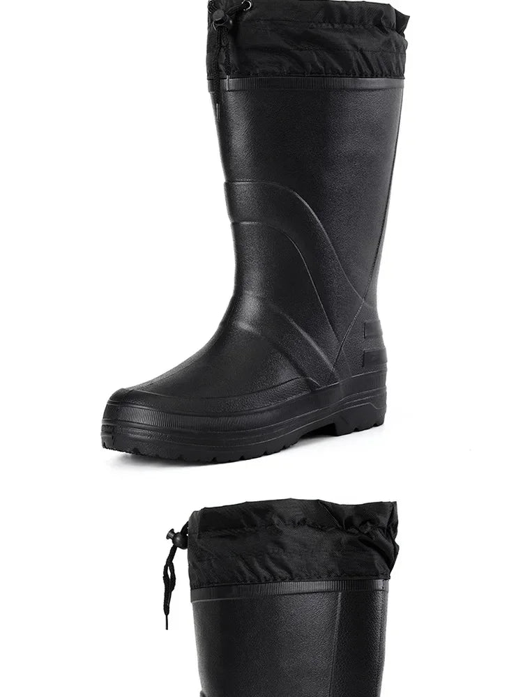 2025 New Men Rain Boots High Quality EVA Waterproof Shoes Men Platform Snow Boots Outdoor Non-slip Fishing Shoes Men Rain Shoes - Sun Studio