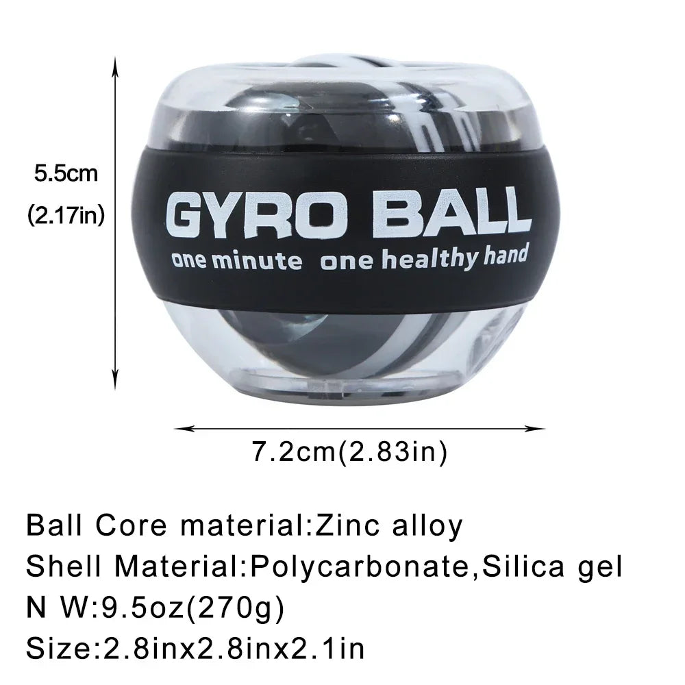 1PCS Auto-Start Gyro Ball Wrist And Forearm Exerciser Hand Arm Finger Grip Strengthener for Muscle Training Fitness Tool - Sun Studio