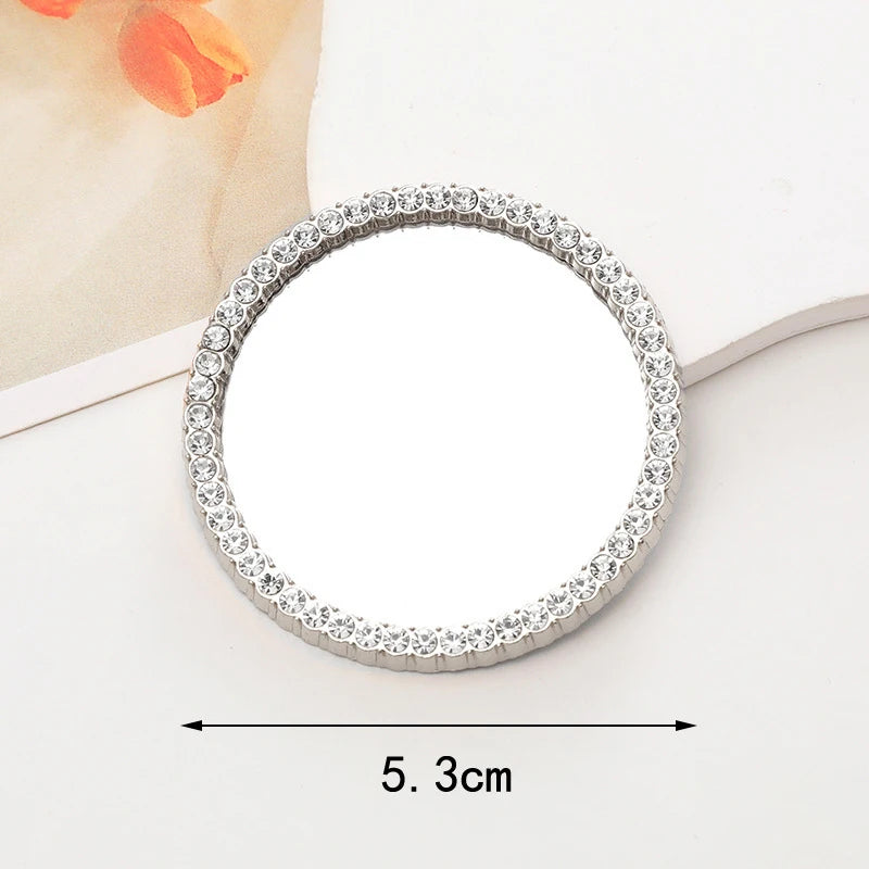 Korean Cute Heart Flower Mirror Griptok Bracket For iPhone 15 14 Samsung Universal Phone Accessories Phone Holder Grip Tok Stand - Sun Studio