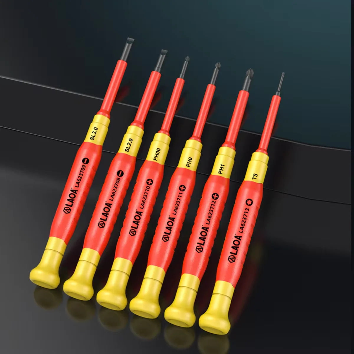 LAOA Insulated Precision Screwdriver a Cross Small Size Screwdriver to Remove Eyeglasses Clocks and Watches Cell Phone Notebook - Sun Studio