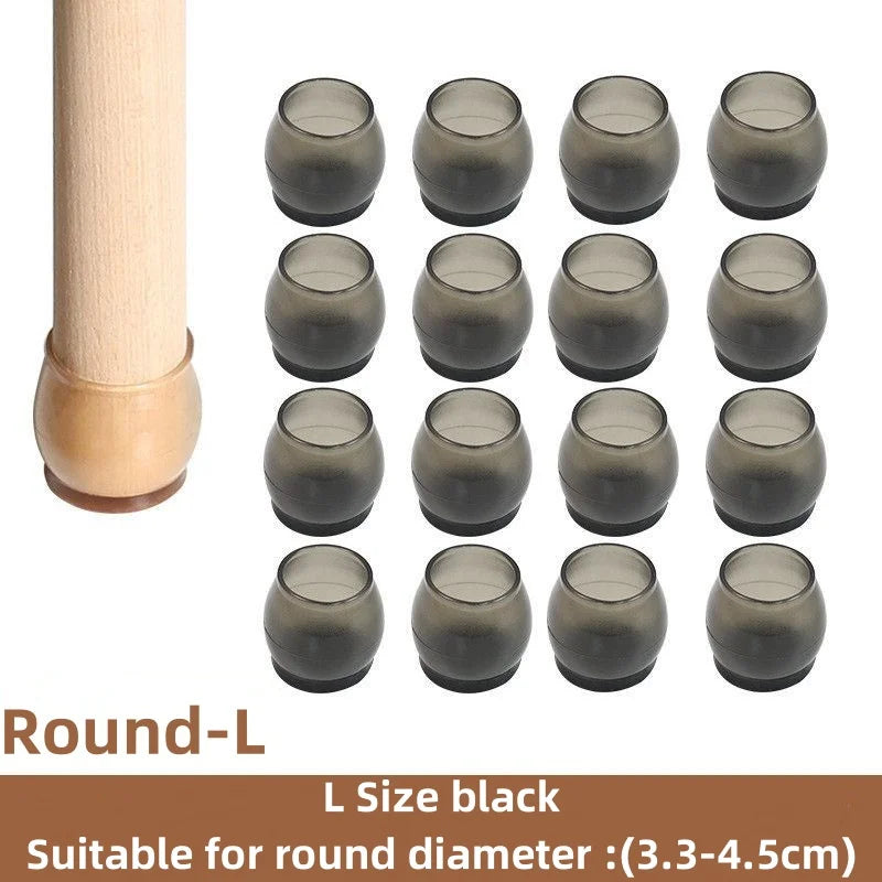16Pcs Silicone Furniture Non-Slip Legs Pads Chair Leveling Feet Mat Hardwood Floors From Scratches Protectors Mat Home Decor - Sun Studio