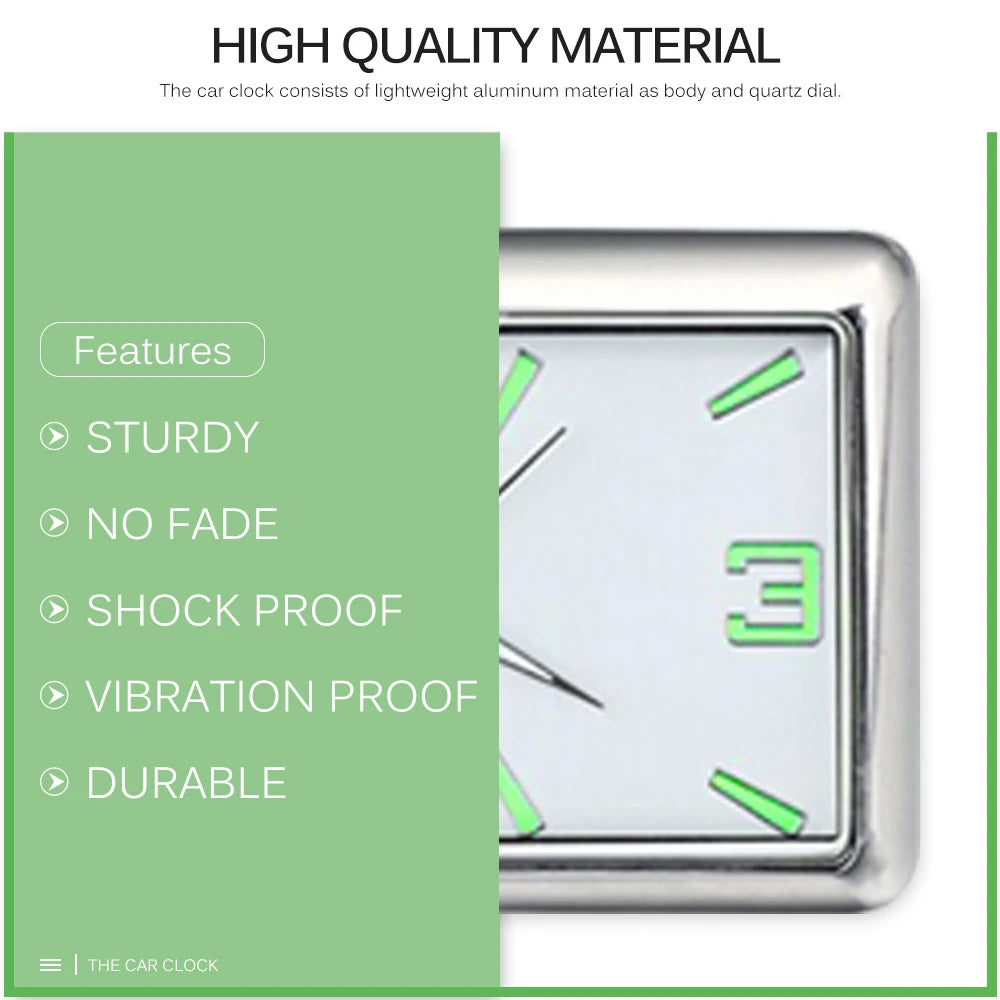 Automobile Quartz Clocks Watch Car Decoration Ornaments Vehicle Zinc Alloy Material Fashion Premium Auto Fashion Watches - Sun Studio