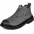 Waterproof Men Welder Shoes Steel Toe Work Shoes Man Anti-spark Anti-smash Safety Shoes Male Slip On Chelsea Work Safety Boots