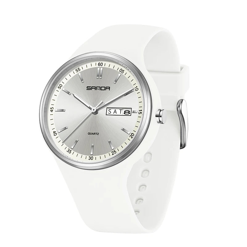 Fashion Calendar High Guality Women's Quartz Watch Silicone strap Ladies Watches Simple Elegant Watch For Woman Lady Wristwatch. - Sun Studio