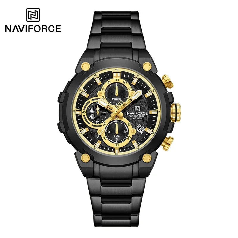 NAVIFORCE Men's Watches Top Luxury Original Quartz Wrist Watch for Men Chronograph Calendar Waterproof Man Watch Relojes Hombre - Sun Studio