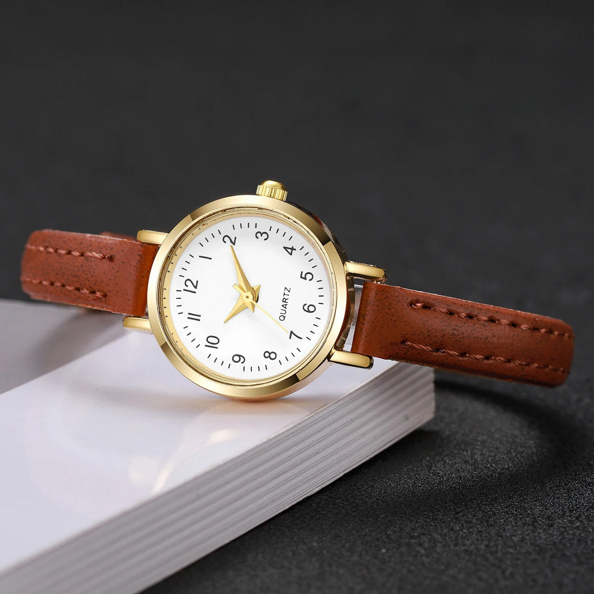 Fashion  Small Dial Women's Quartz Watch Ladies Leather Strap Wrist Watches Reloj Mujer（Without Box） - Sun Studio