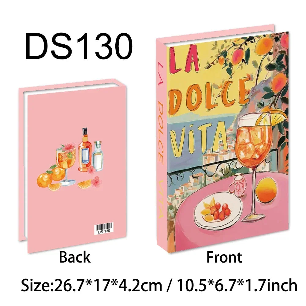 Colorful Travel Series Fake Books For Home Decor Coffee Table Ornaments Fashion Decoration Books for Living Room Amalfi Italy