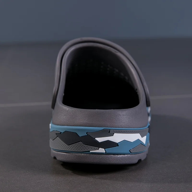 Mens Sandals Casual Summer Clogs for Men Breathable Soft EVA Garden Shoes Closed-toe Fashion Slippers for Men 2025 New Design - Sun Studio