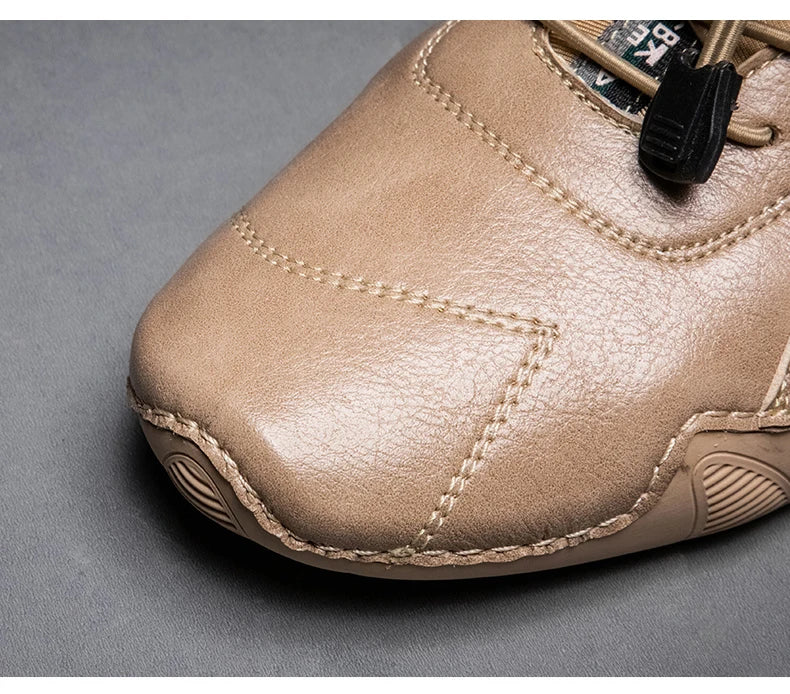 Leather Casual Sneakers for Men Driving Shoes 2024 New Fashion In Waterproof Men Doug Luxury Dress Loafers Shoes Footwear ﻿ - Sun Studio