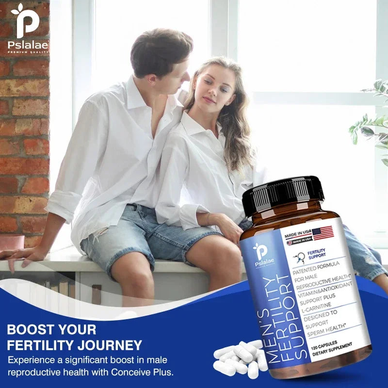 Male Fertility Supplements | Count & Motility Support | Fertility Support Includes L-Carnitine, Zinc & Folic Acid - Sun Studio
