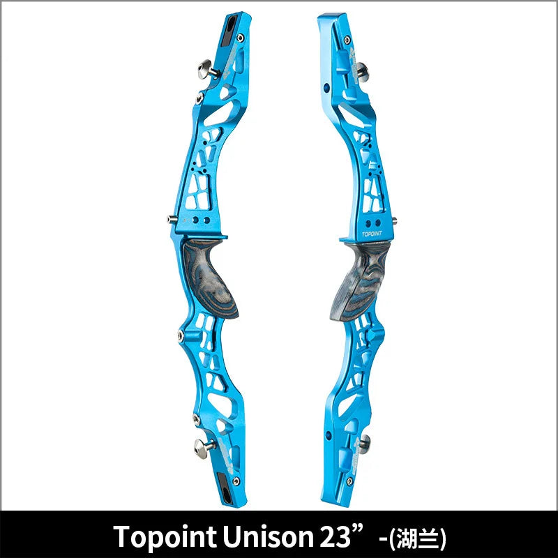 Topoint UNISON 21in/23/25in Recurve bow Riser ILF Aluminum Alloy Bow Handle RH/LH Archery Hunting Competition Professional bow - Sun Studio