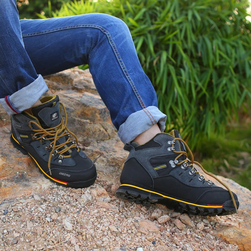 2026 High Gang Outdoor Hiking Shoes Men Winter Mountain Climbing Trekking Boots Top Quality Outdoor Fashion Casual Snow Boots - Sun Studio