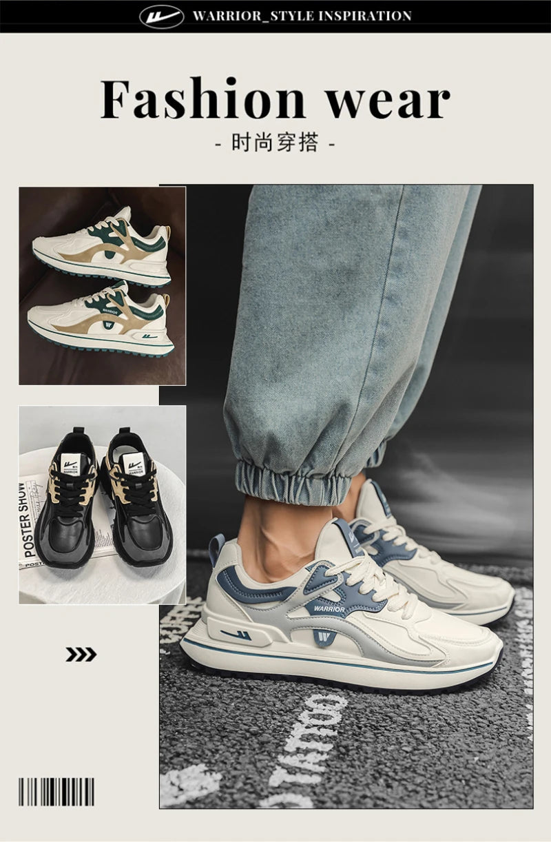 Comfortable And Breathable Sports Shoes For Men's New Spring And Autumn Style Ins Trendy Leisure Hong Kong Style Running Travel - Sun Studio