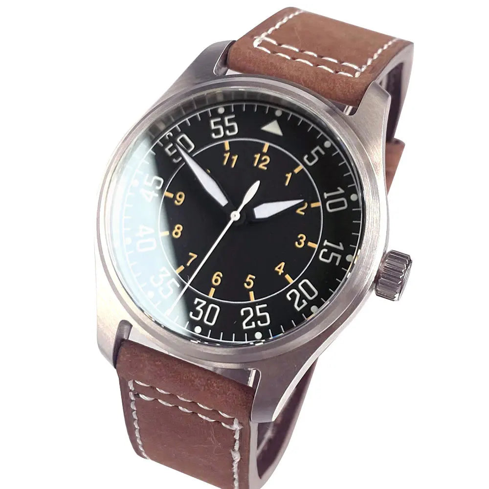 39mm Pilot Aviator Diving Watches Miyota8215 Automatic Mechanical Watch for Men 20BAR Waterproof Sapphire Crystal 316L Steel - Sun Studio