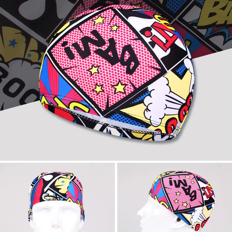 Swim Cap Men And Women Breathable High Elastic Cloth Swim Cap Color Comfortable No Cut Children's Swim Cap Universal - Sun Studio