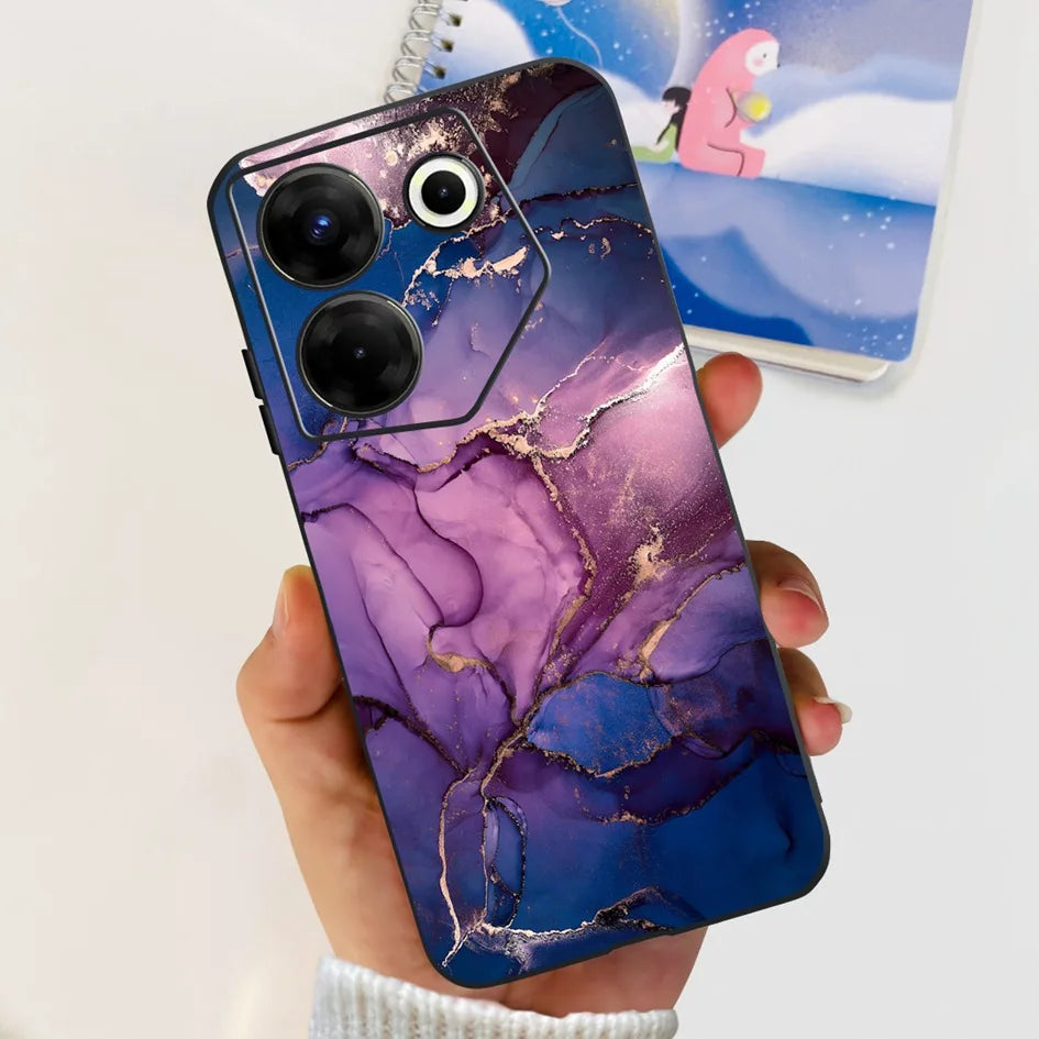 For Tecno Camon 20 Pro 5G Case 2023 Cute Love Heart Football Slim Cover Soft Silicone Funda For Tecno Camon20 Pro 5G CK8n Bumper
