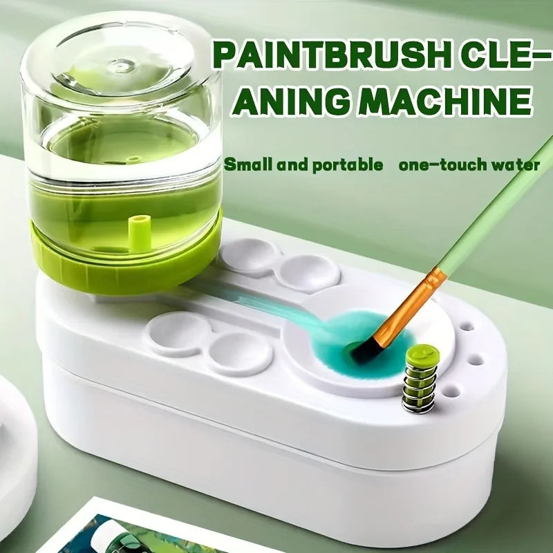 Paint Brush Cleaner Machine-Art Tool Washer with Water Circulation System for Gouache Watercolor Brushes (Student & Artist Use) - Sun Studio