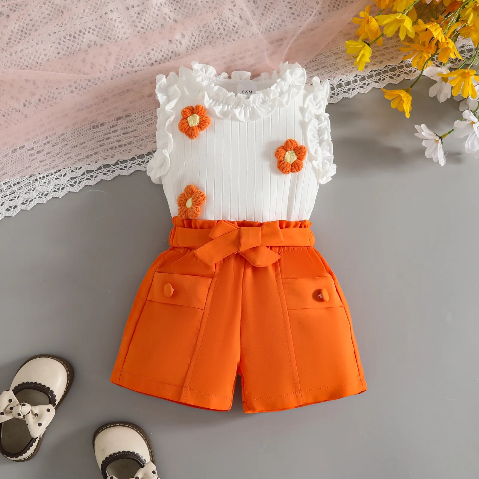Baby Girls Clothes New Year Set 0-3Y Long Sleeve Big Bow Top Irregular Skirt and Beret 3Pcs Toddler Christmas Clothes - Sun Studio