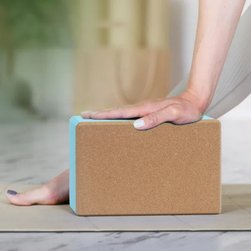 Yoga Brick EVA And Cork Synthetic Strench Exercise Yoga Block Home Use Gym Fitness Pilates Yoga Assistive Equipment For Dancing - Sun Studio
