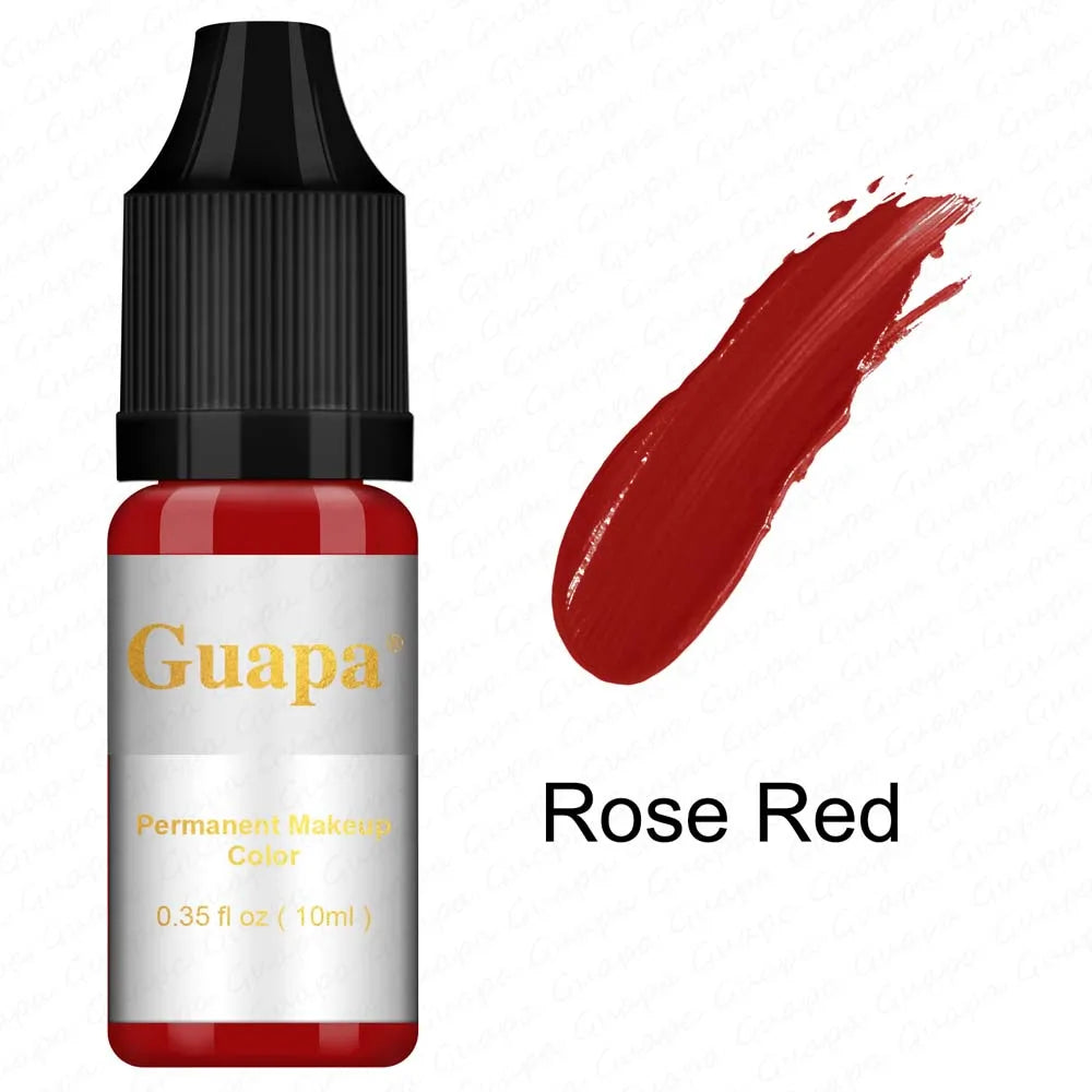 10ML Tattoo Ink Mikropigment Lippen Augenbrauen Permanente Makeup Pigment Tattoo Zubehör für Tattoo Augenbrauen Eyeliner Lippen