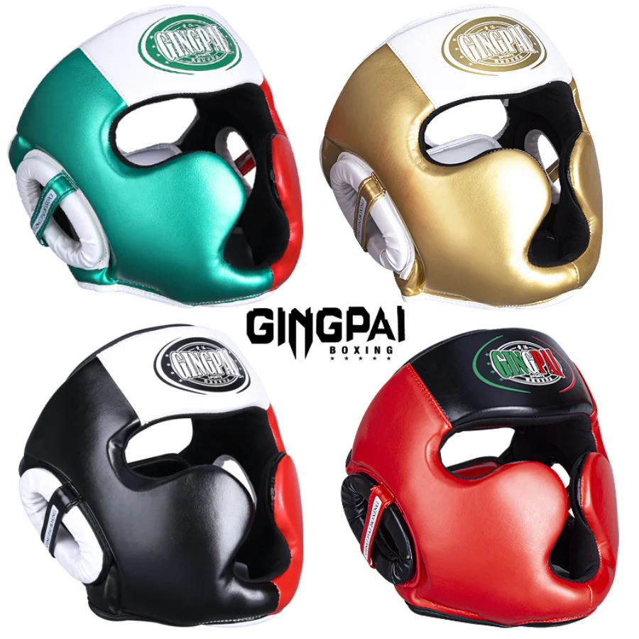 Adults Children Boxing Helmet MMA Sanda Muay Thai Taekwondo Full-Covered Shock Absorption Headgear Training Protective Equipment - Sun Studio