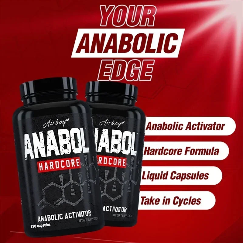 Anabol Hardcore Supplement - Anabolic Muscle Building Supplements That Promote Muscle Protein Synthesis and Increase Strength - Sun Studio