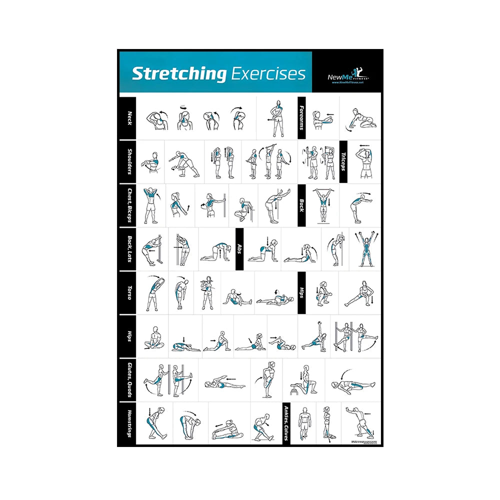 Gym Yoga Studio Workout Detailed Action Chart Pose Canvas Poster Bodybuilding Wall Art Painting Prints Home Room Decor Murals - Sun Studio