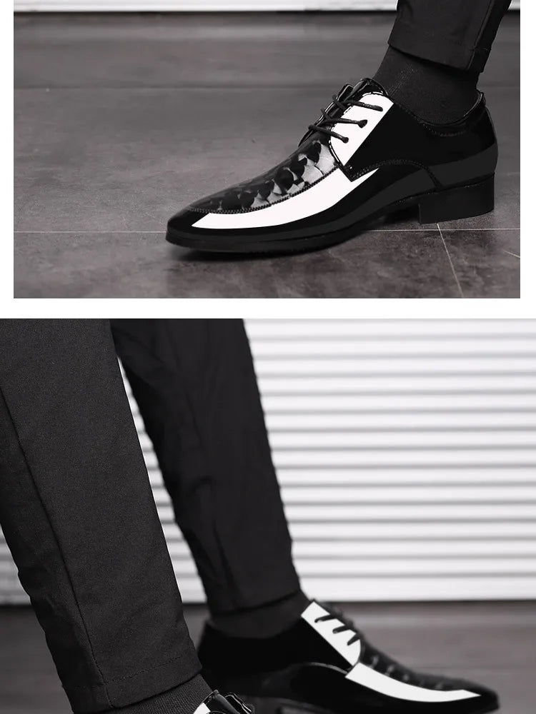Oxfords Leather Men's Shoes Casual Dress Men Lace Up Breathable Formal Office for Man Big Size 38-48 Flats 2024 - Sun Studio