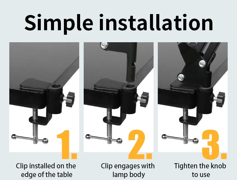 TAIDU Tattoo Adjustable angle Led Work Light 12W Steel with portable Tattoo Lighting clamp Led working lamp Tattoo Equipment - Sun Studio