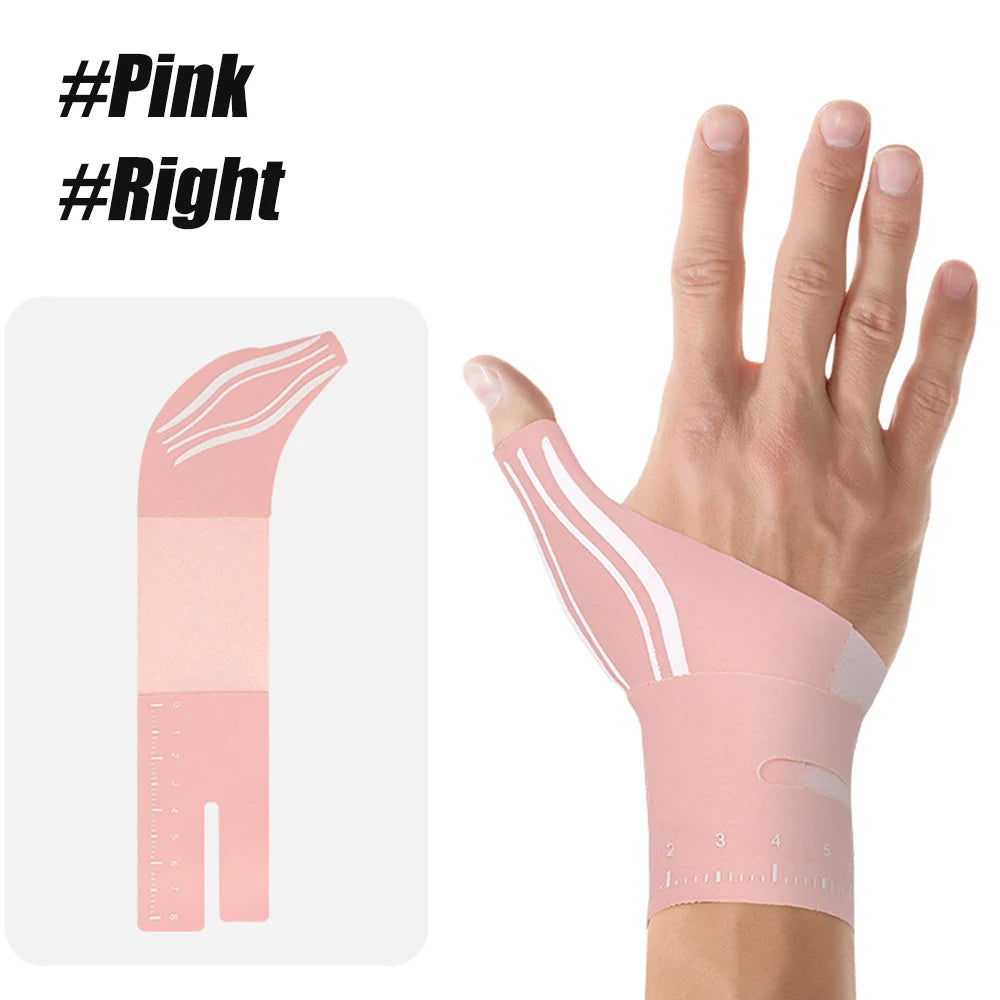 1PCS 2-in-1 Ultra-Thin Thumb & Wrist Brace - Adjustable Compression for Carpal Tunnel, Trigger Thumb, Tendonitis & Ulnar Support - Sun Studio