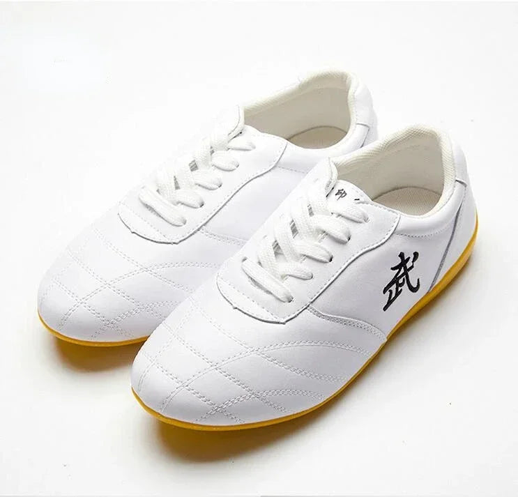 Men Woman Genuine Leather Wushu Tai Chi Kungfu Glamorous Shoe Routine Martial Arts Shoes Professional Competition Shoes big 46 - Sun Studio