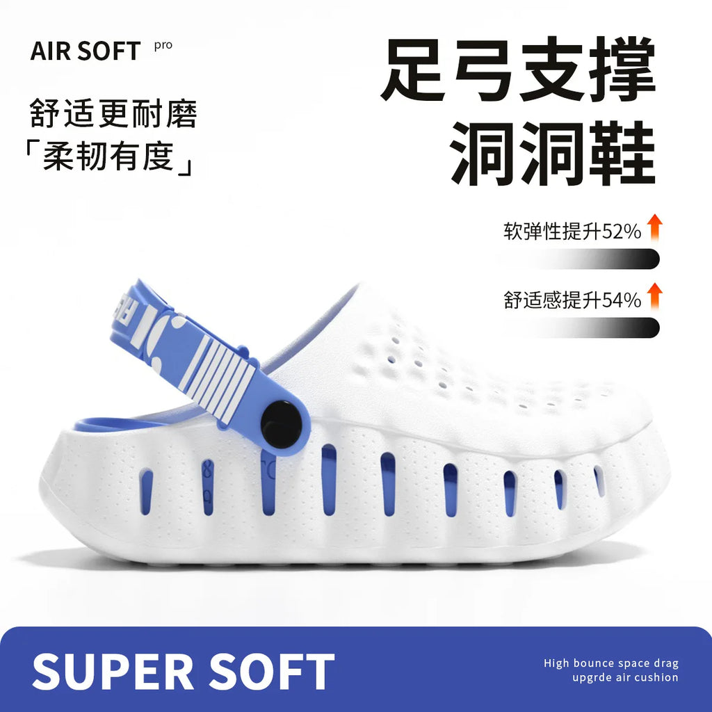 Summer new casual sandals lightweight and stylish sports slippers men's and women's outdoor non slip breathable perforated shoes - Sun Studio